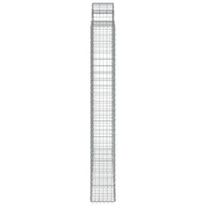 Cesti Gabbioni ad Arco 7 pz 200x30x220/240 cm Ferro Zincato - homemem39