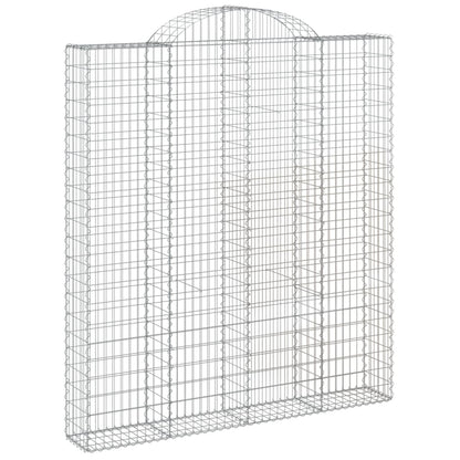 Cesti Gabbioni ad Arco 8 pz 200x30x220/240 cm Ferro Zincato | homemem39