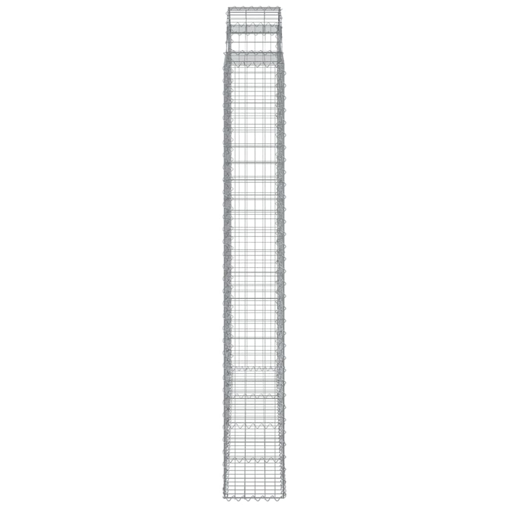 Cesti Gabbioni ad Arco 8 pz 200x30x220/240 cm Ferro Zincato | homemem39