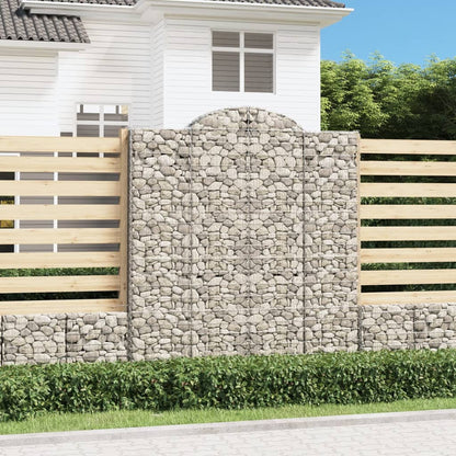 Cesti Gabbioni ad Arco 8 pz 200x30x220/240 cm Ferro Zincato | homemem39