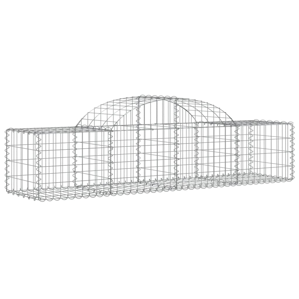Cesti Gabbioni ad Arco 40 pz 200x50x40/60 cm Ferro Zincato | homemem39