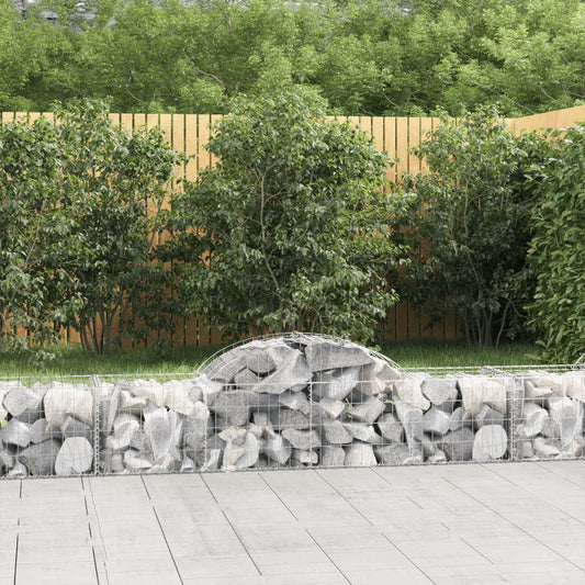 Cesti Gabbioni ad Arco 40 pz 200x50x40/60 cm Ferro Zincato | homemem39