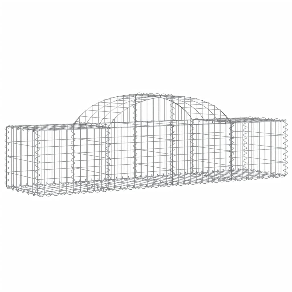 Cesti Gabbioni ad Arco 50 pz 200x50x40/60 cm Ferro Zincato | homemem39