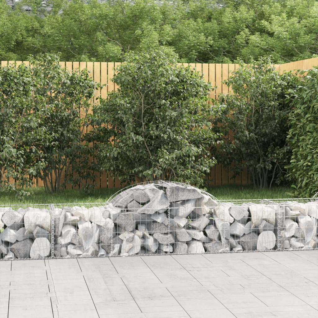 Cesti Gabbioni ad Arco 50 pz 200x50x40/60 cm Ferro Zincato | homemem39