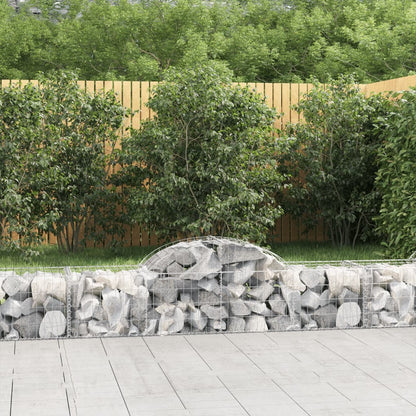 Cesti Gabbioni ad Arco 50 pz 200x50x40/60 cm Ferro Zincato | homemem39