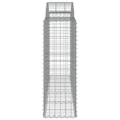 Cesti Gabbioni ad Arco 6 pz 200x50x120/140 cm Ferro Zincato - homemem39