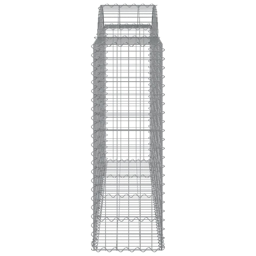 Cesti Gabbioni ad Arco 9 pz 200x50x120/140 cm Ferro Zincato - homemem39