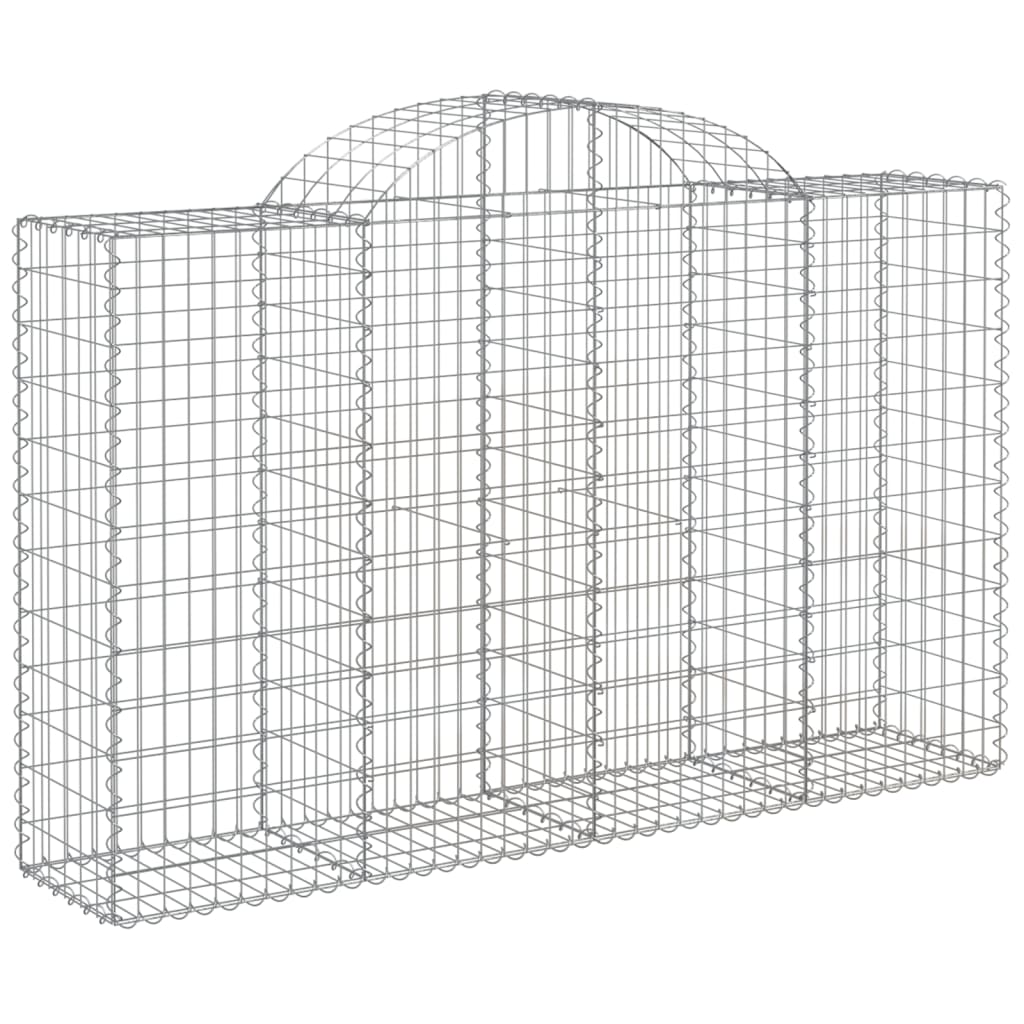 Cesti Gabbioni ad Arco 40 pz 200x50x120/140 cm Ferro Zincato | homemem39