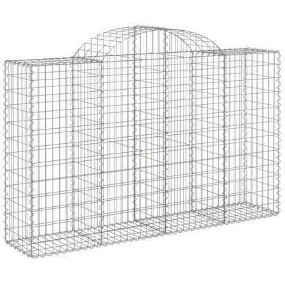 Cesti Gabbioni ad Arco 40 pz 200x50x120/140 cm Ferro Zincato | homemem39