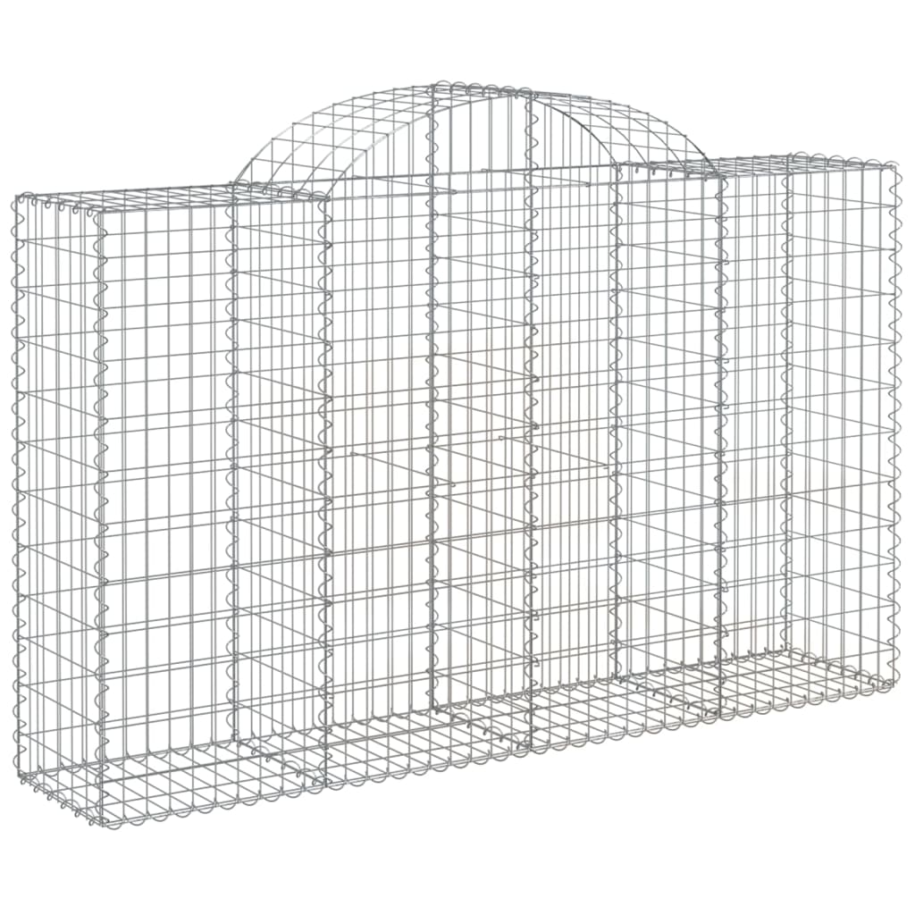 Cesti Gabbioni ad Arco 50 pz 200x50x120/140 cm Ferro Zincato | homemem39