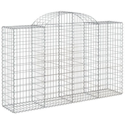 Cesti Gabbioni ad Arco 50 pz 200x50x120/140 cm Ferro Zincato | homemem39