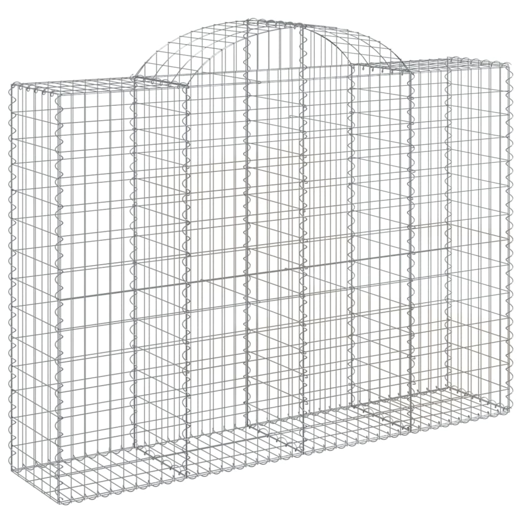 Cesti Gabbioni ad Arco 40 pz 200x50x140/160 cm Ferro Zincato | homemem39