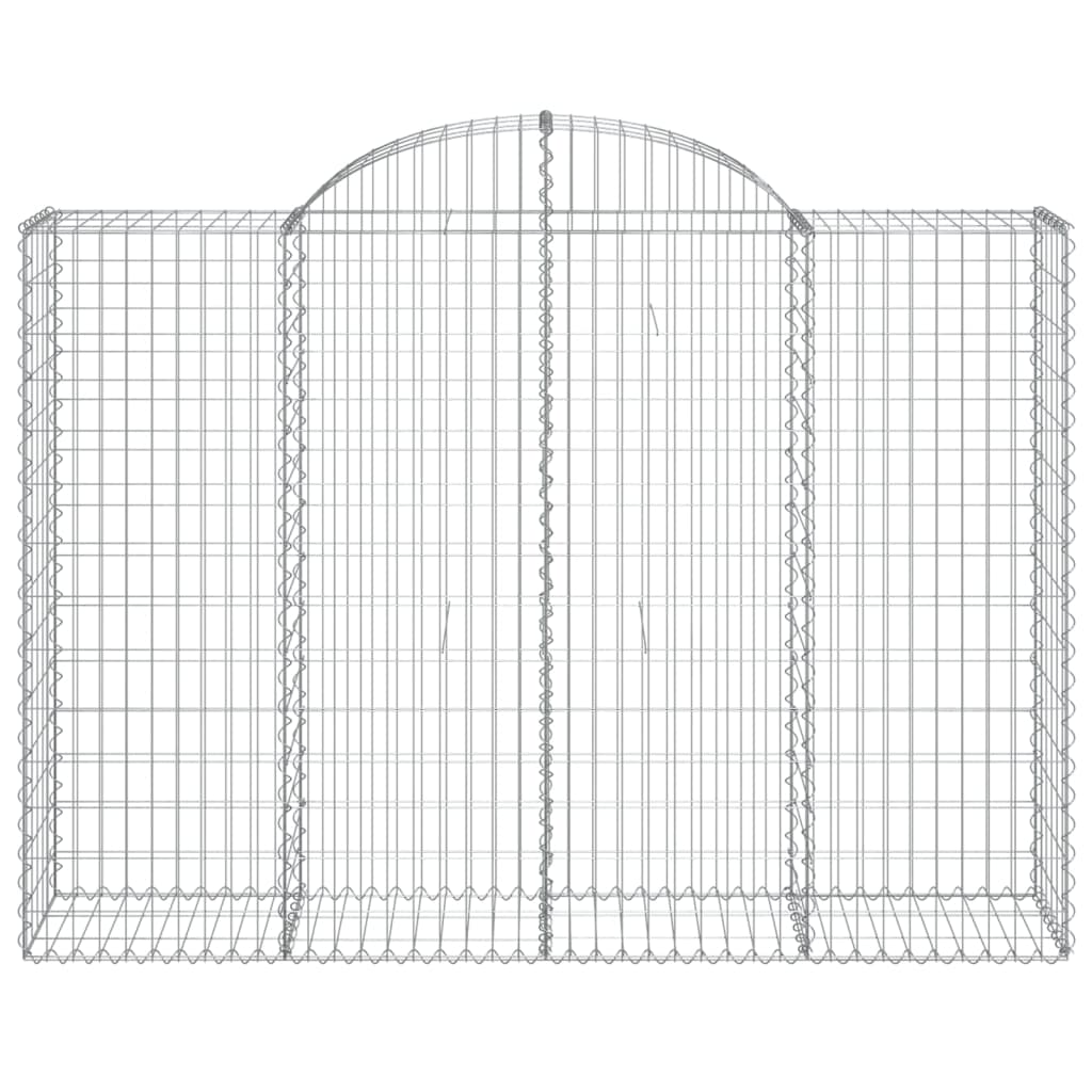 Cesti Gabbioni ad Arco 50 pz 200x50x140/160 cm Ferro Zincato