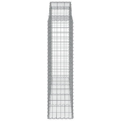 Cesti Gabbioni ad Arco 20 pz 200x50x160/180 cm Ferro Zincato | homemem39