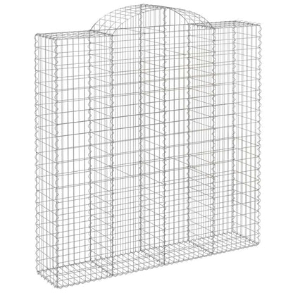 Cesti Gabbioni ad Arco 9 pz 200x50x200/220 cm Ferro Zincato | homemem39