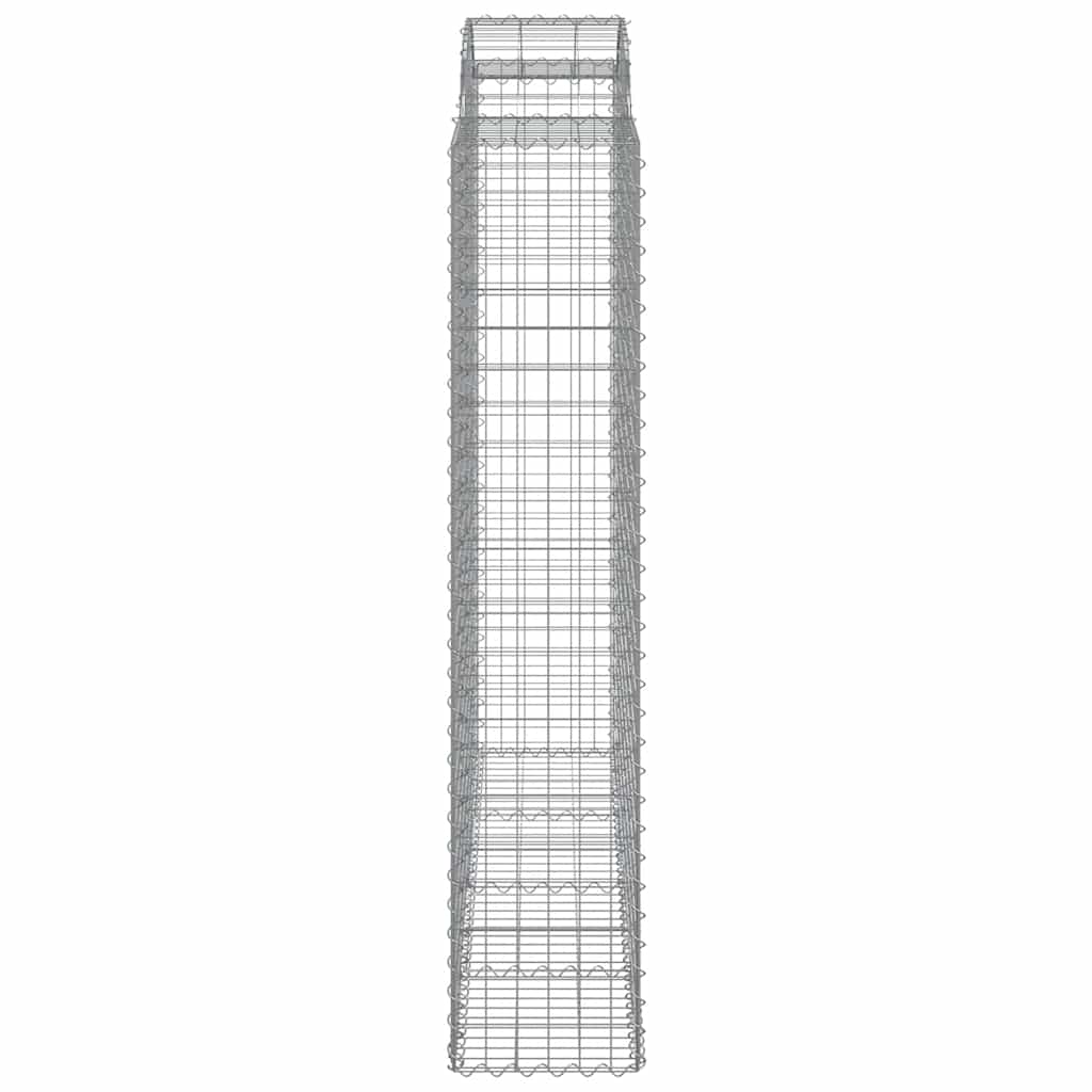 Cesti Gabbioni ad Arco 9 pz 200x50x200/220 cm Ferro Zincato | homemem39