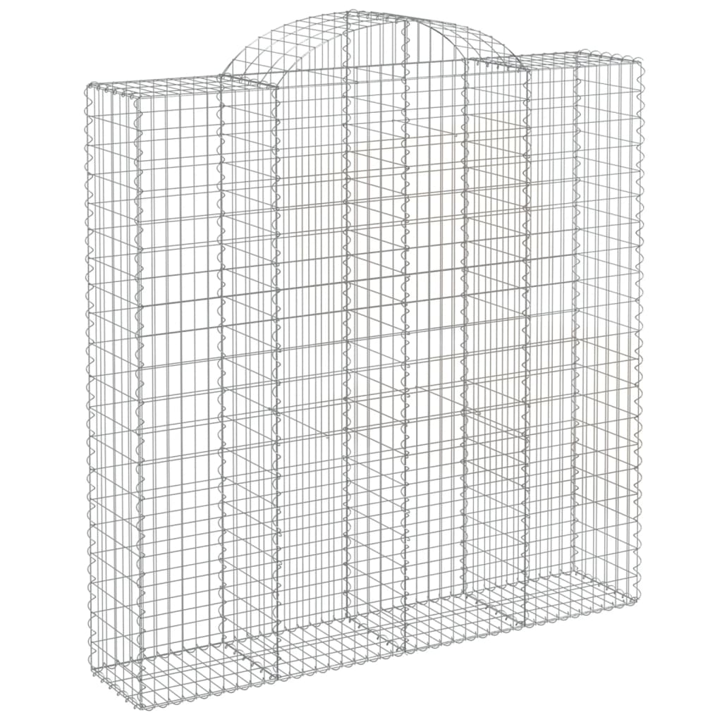 Cesti Gabbioni ad Arco 10 pz 200x50x200/220 cm Ferro Zincato | homemem39