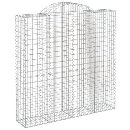 Cesti Gabbioni ad Arco 10 pz 200x50x200/220 cm Ferro Zincato | homemem39