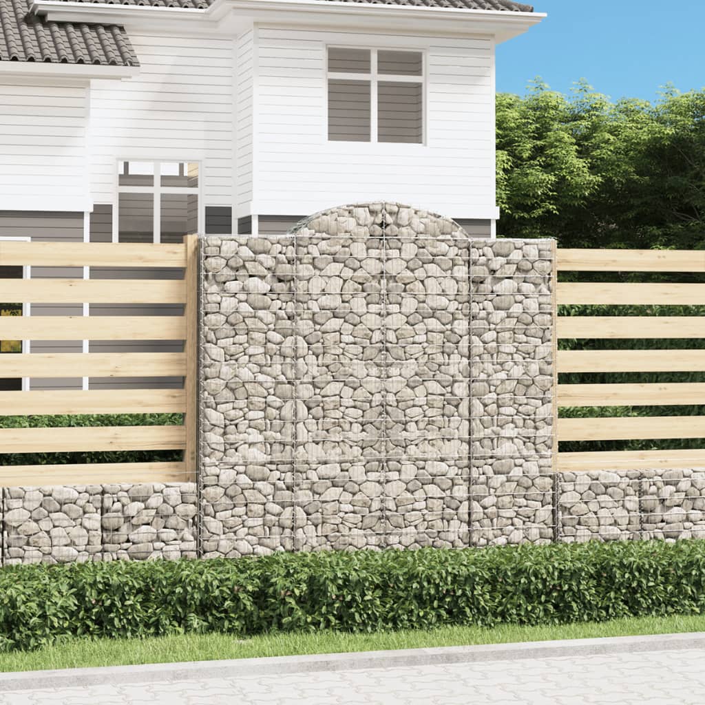Cesti Gabbioni ad Arco 10 pz 200x50x200/220 cm Ferro Zincato | homemem39