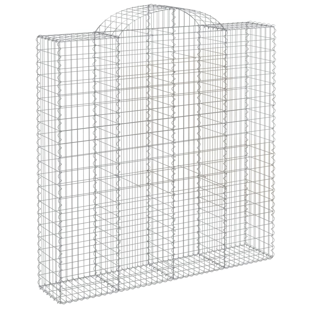 Cesti Gabbioni ad Arco 11 pz 200x50x200/220 cm Ferro Zincato | homemem39