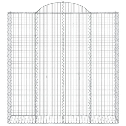 Cesti Gabbioni ad Arco 13 pz 200x50x200/220 cm Ferro Zincato