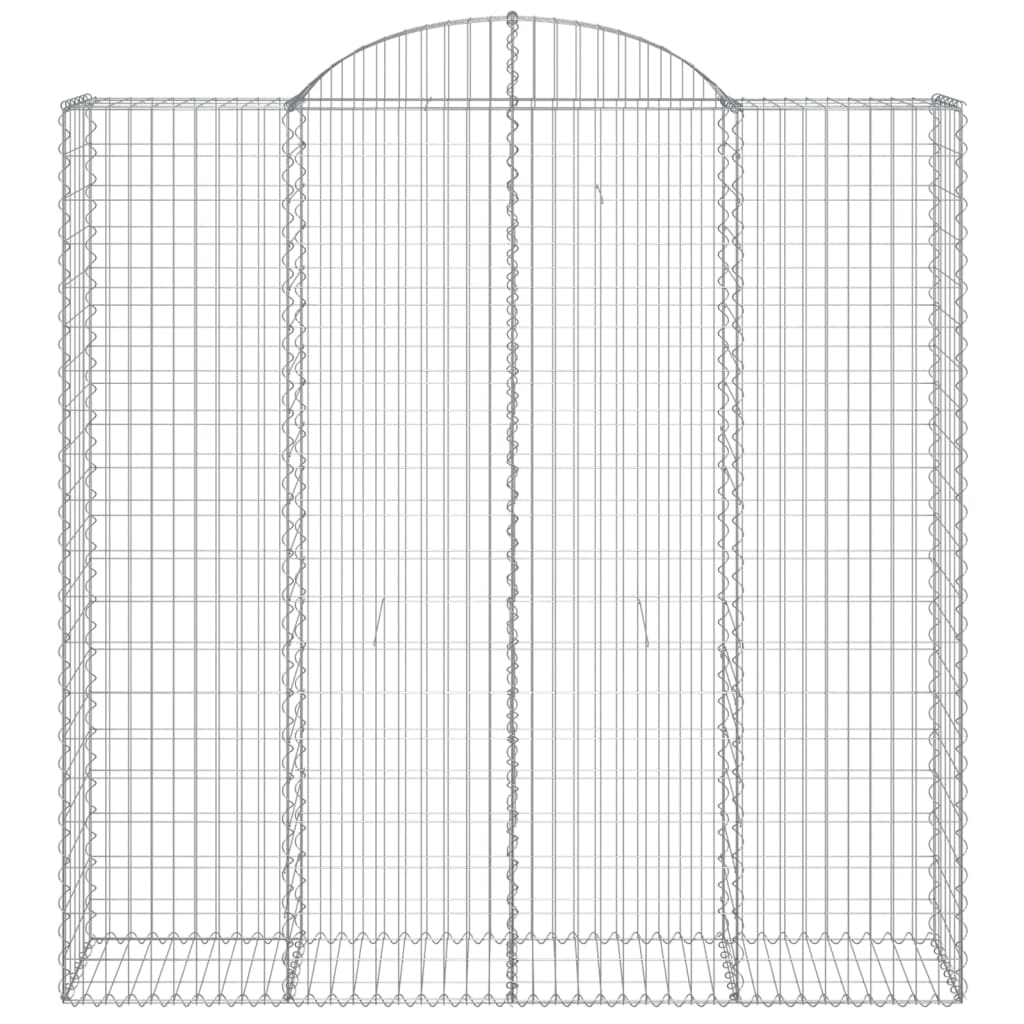 Cesti Gabbioni ad Arco 20 pz 200x50x200/220 cm Ferro Zincato