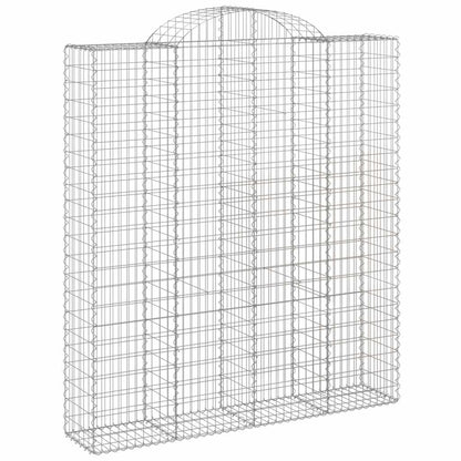 Cesti Gabbioni ad Arco 9 pz 200x50x220/240 cm Ferro Zincato