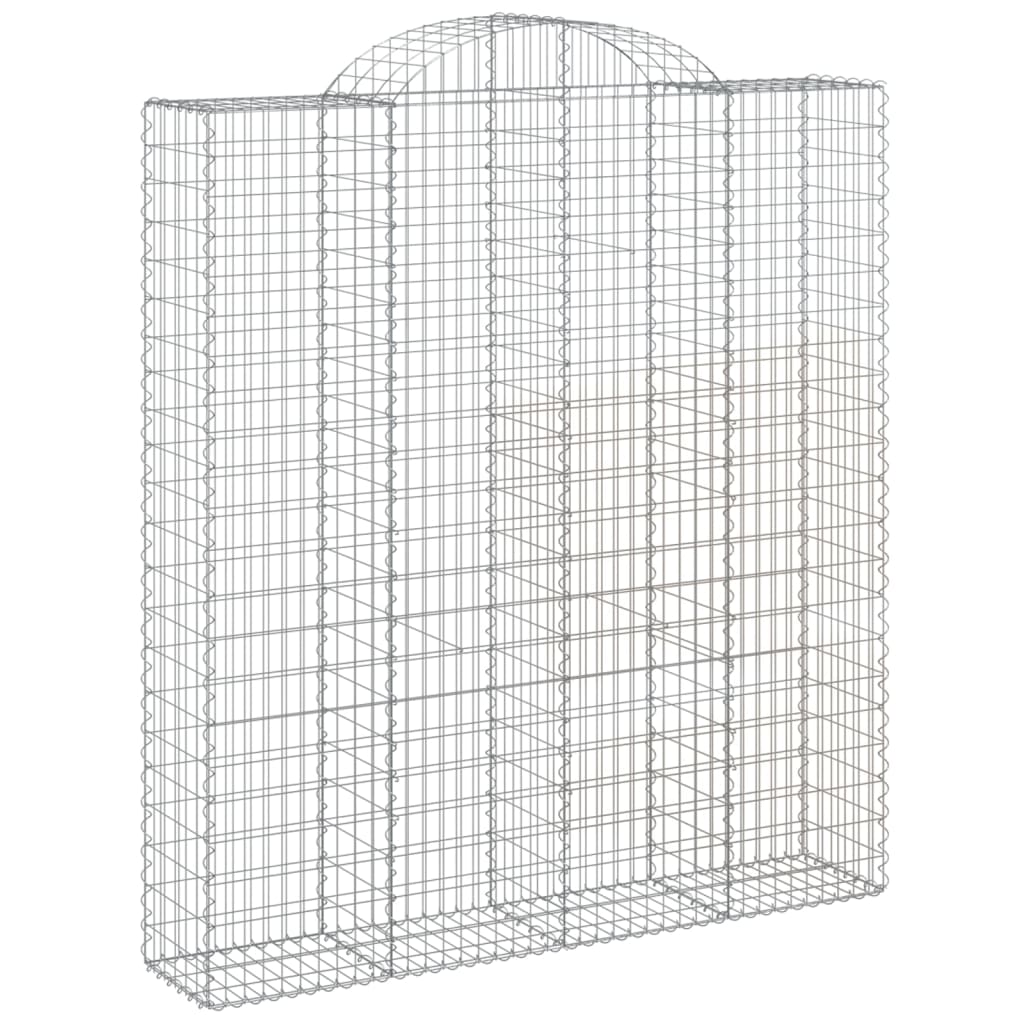 Cesti Gabbioni ad Arco 11 pz 200x50x220/240 cm Ferro Zincato | homemem39