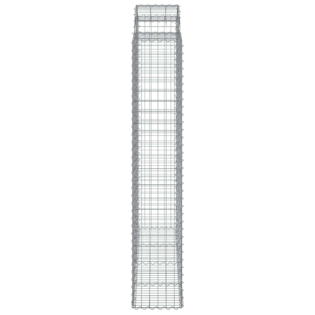 Cesti Gabbioni ad Arco 11 pz 200x50x220/240 cm Ferro Zincato | homemem39