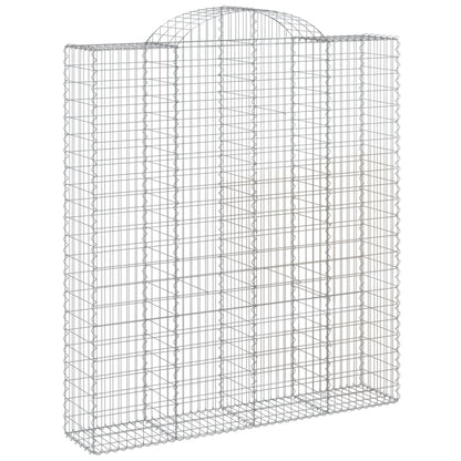 Cesti Gabbioni ad Arco 12 pz 200x50x220/240 cm Ferro Zincato | homemem39