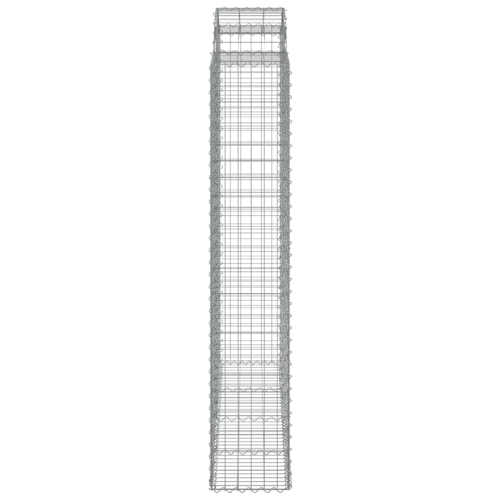 Cesti Gabbioni ad Arco 12 pz 200x50x220/240 cm Ferro Zincato | homemem39