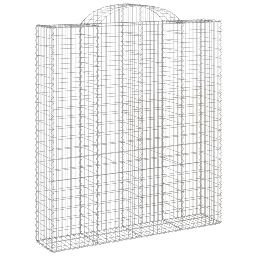 Cesti Gabbioni ad Arco 13 pz 200x50x220/240 cm Ferro Zincato | homemem39