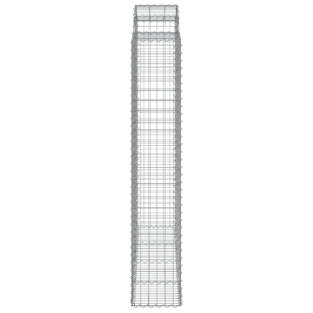 Cesti Gabbioni ad Arco 13 pz 200x50x220/240 cm Ferro Zincato | homemem39