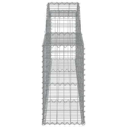Cesti Gabbioni ad Arco 30 pz 300x30x60/80 cm Ferro Zincato | homemem39