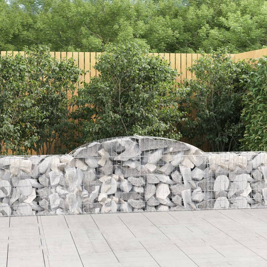 Cesti Gabbioni ad Arco 30 pz 300x30x60/80 cm Ferro Zincato | homemem39