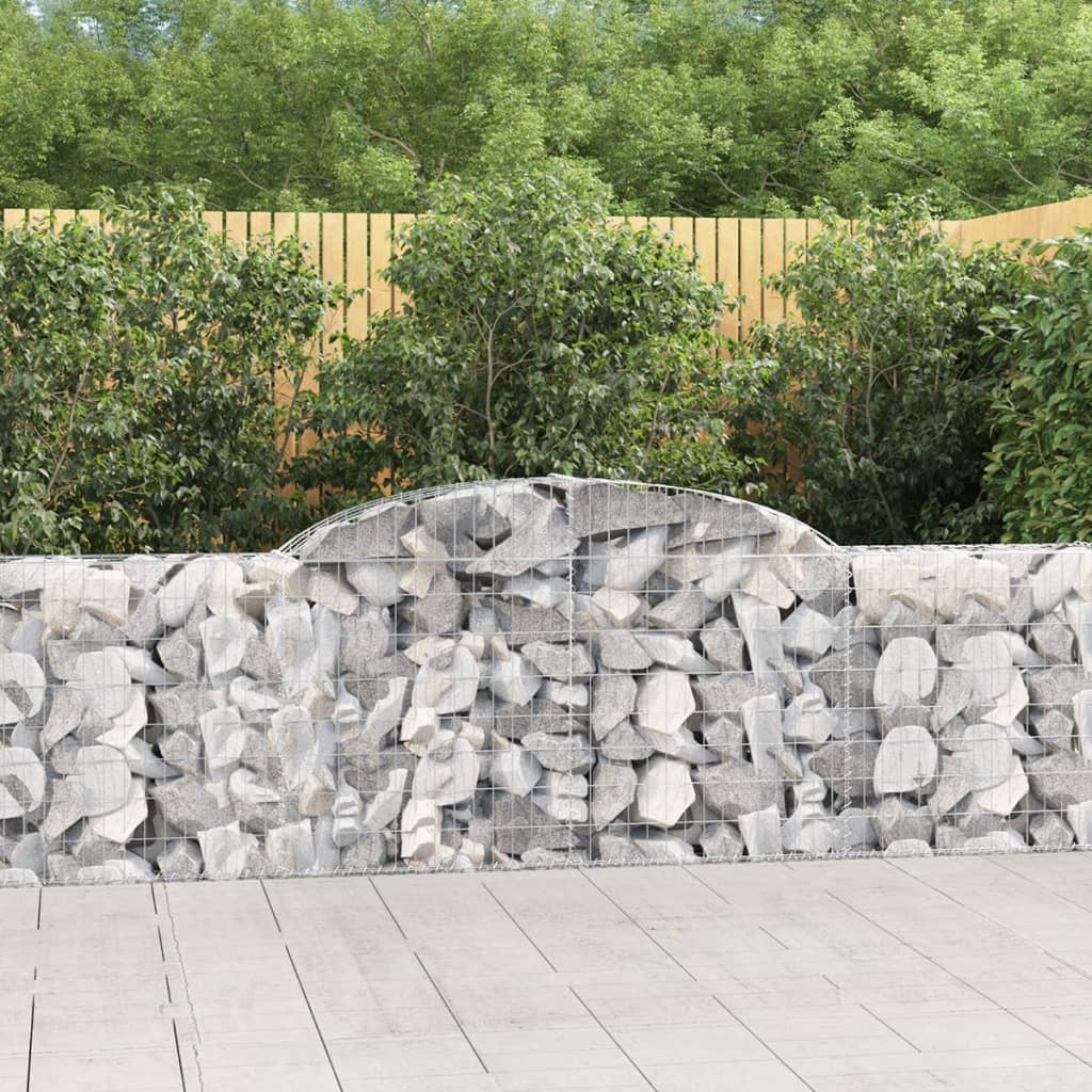 Cesti Gabbioni ad Arco 30 pz 300x30x80/100 cm Ferro Zincato | homemem39