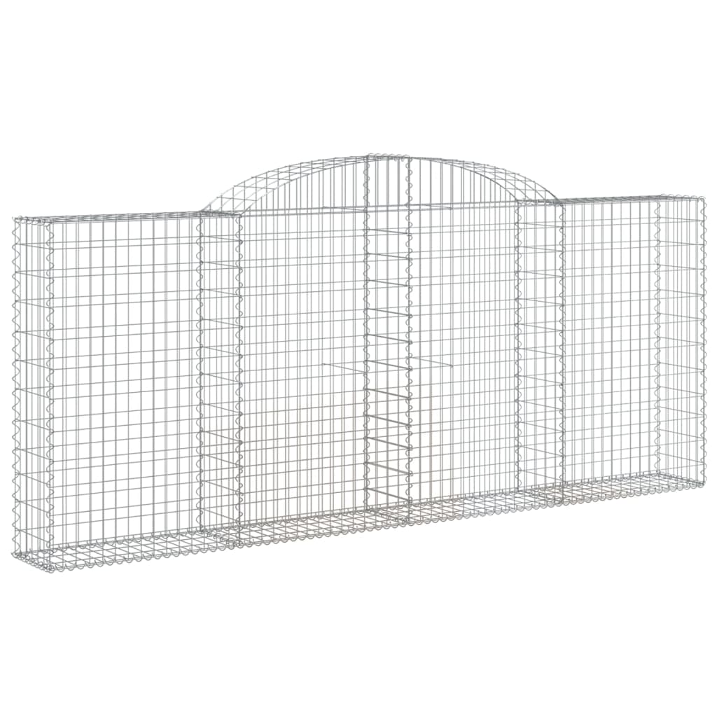 Cesti Gabbioni ad Arco 25 pz 300x30x120/140 cm Ferro Zincato - homemem39
