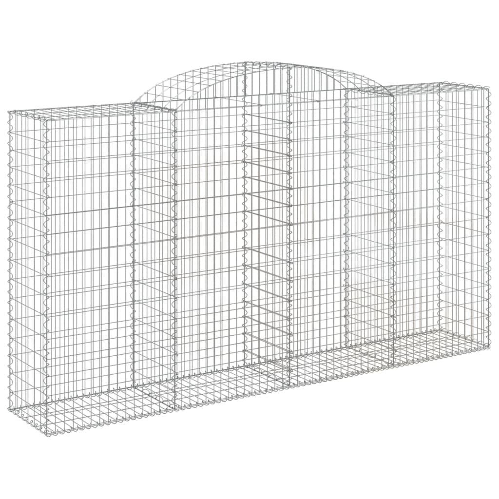 Cesti Gabbioni ad Arco 12 pz 300x50x160/180 cm Ferro Zincato | homemem39