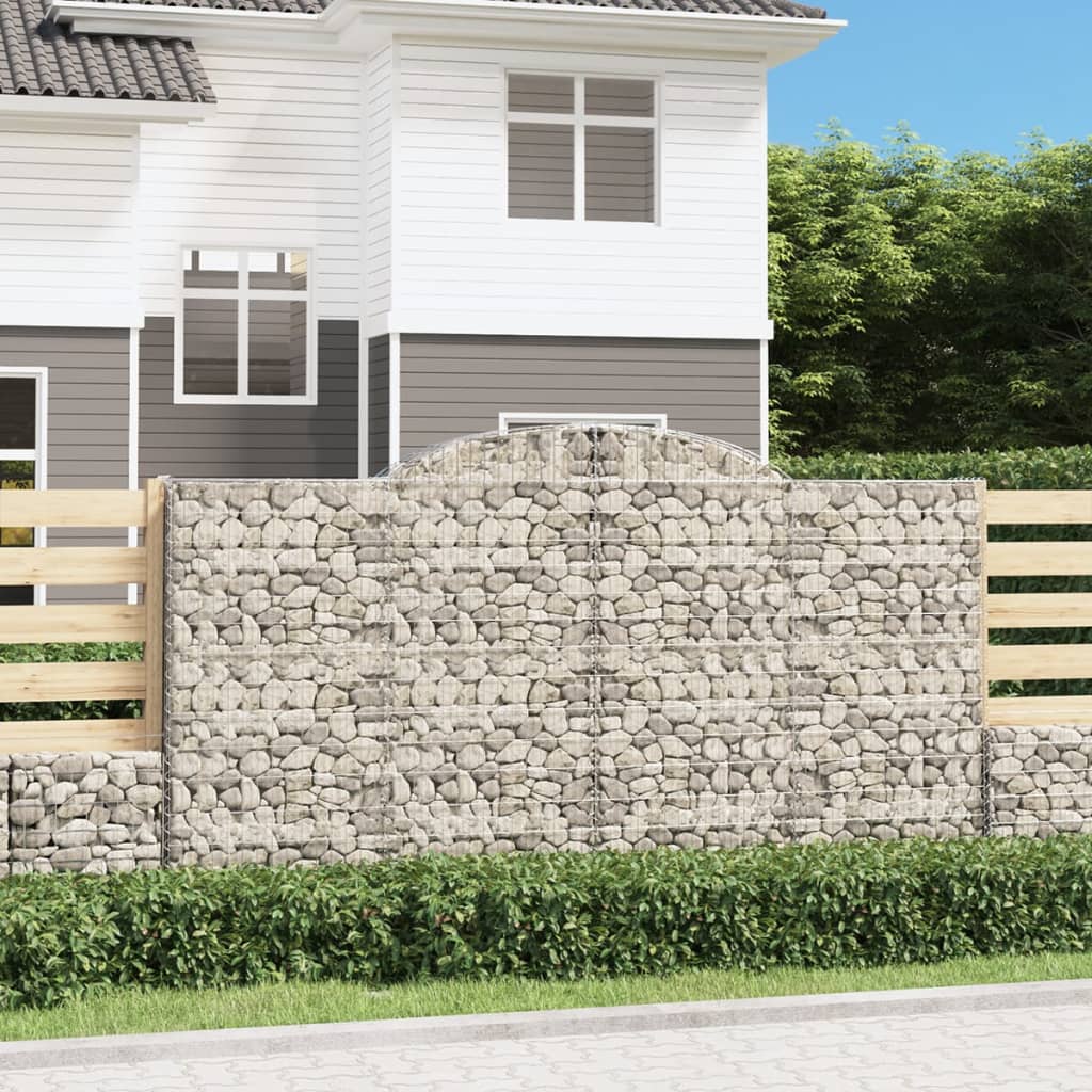 Cesti Gabbioni ad Arco 12 pz 300x50x160/180 cm Ferro Zincato | homemem39