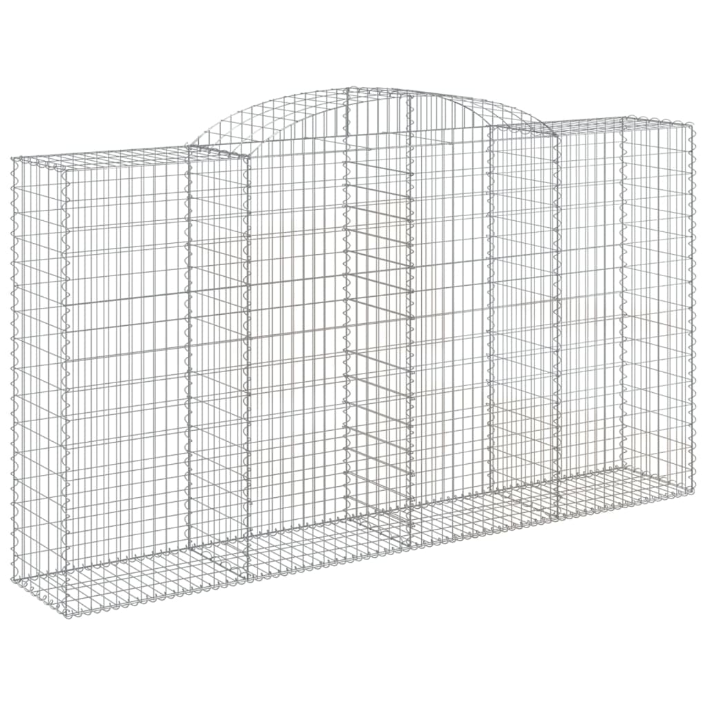 Cesti Gabbioni ad Arco 13 pz 300x50x160/180 cm Ferro Zincato | homemem39