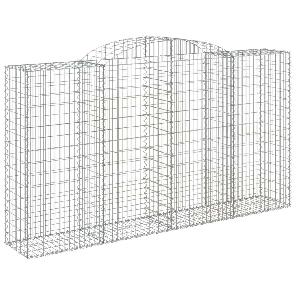 Cesti Gabbioni ad Arco 17 pz 300x50x160/180 cm Ferro Zincato | homemem39