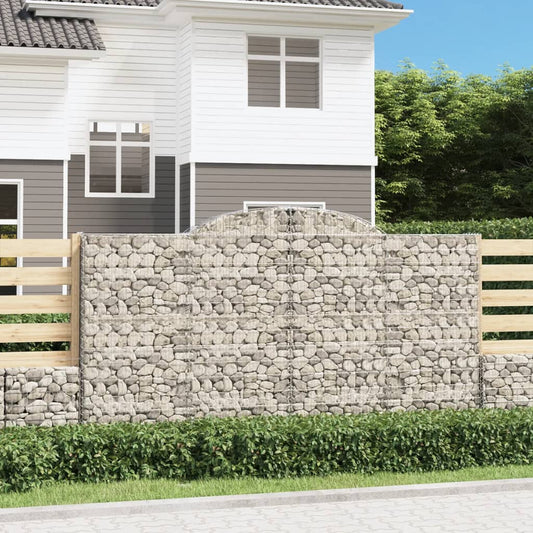 Cesti Gabbioni ad Arco 17 pz 300x50x160/180 cm Ferro Zincato | homemem39