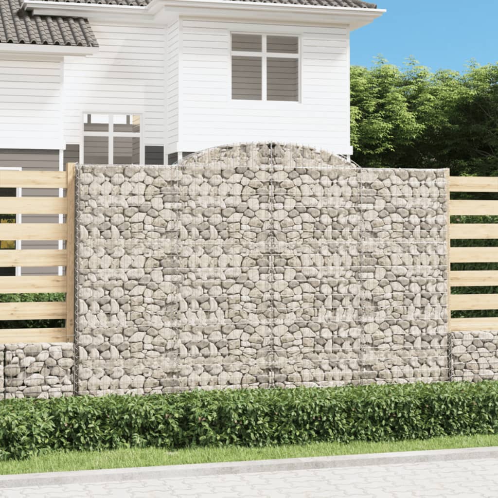 Cesti Gabbioni ad Arco 6 pz 300x50x200/220 cm Ferro Zincato | homemem39