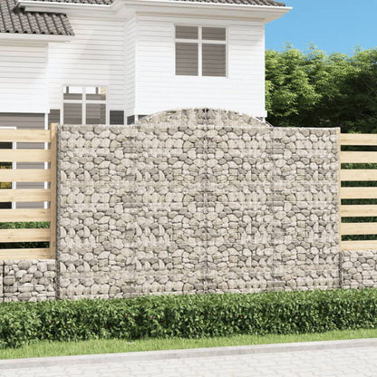 Cesti Gabbioni ad Arco 6 pz 300x50x200/220 cm Ferro Zincato | homemem39
