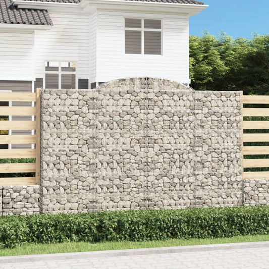 Cesti Gabbioni ad Arco 7 pz 300x50x200/220 cm Ferro Zincato