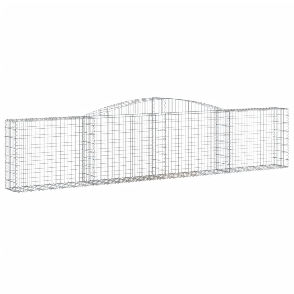 Cesti Gabbioni ad Arco 15 pz 400x30x80/100 cm Ferro Zincato - homemem39