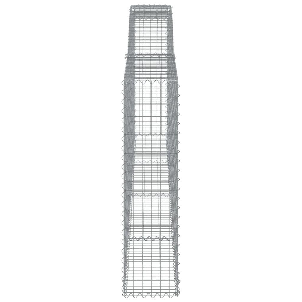 Cesti Gabbioni ad Arco 20 pz 400x30x120/140 cm Ferro Zincato - homemem39