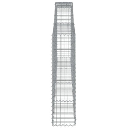 Cesti Gabbioni ad Arco 20 pz 400x30x120/140 cm Ferro Zincato - homemem39