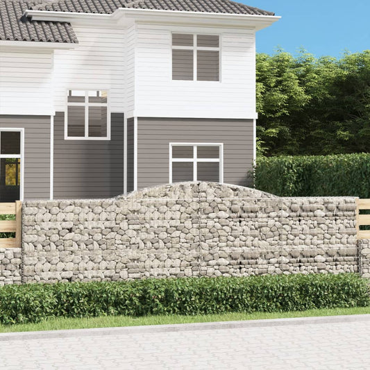 Cesti Gabbioni ad Arco 20 pz 400x30x120/140 cm Ferro Zincato - homemem39