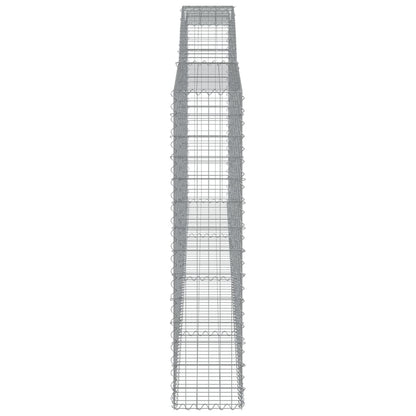 Cesti Gabbioni ad Arco 8 pz 400x30x140/160 cm Ferro Zincato